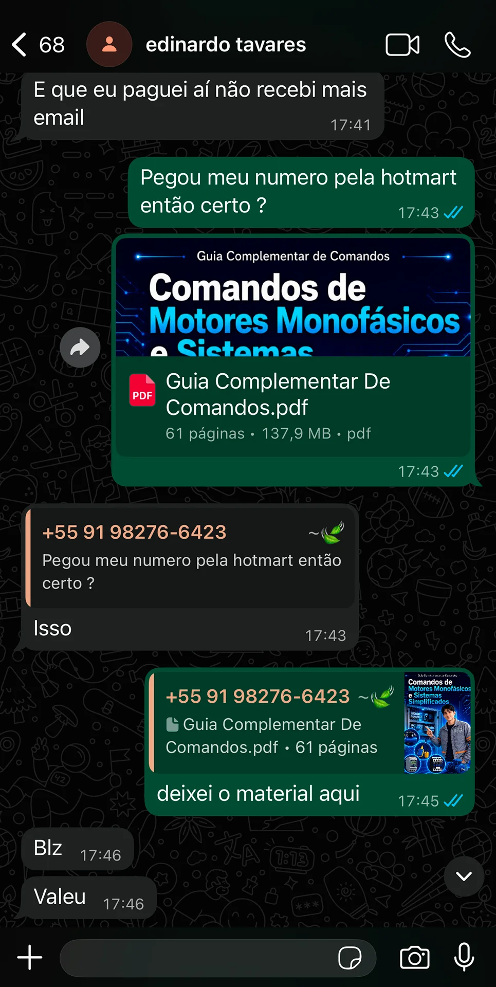 Depoimento de cliente